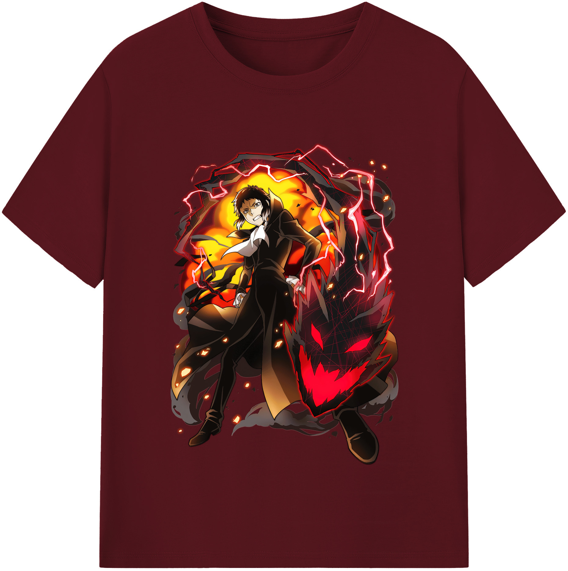 （画像用） 文豪ストレイドッグス Bungo Stray Dogs 綿100％半袖Tシャツ（フロントプリント）